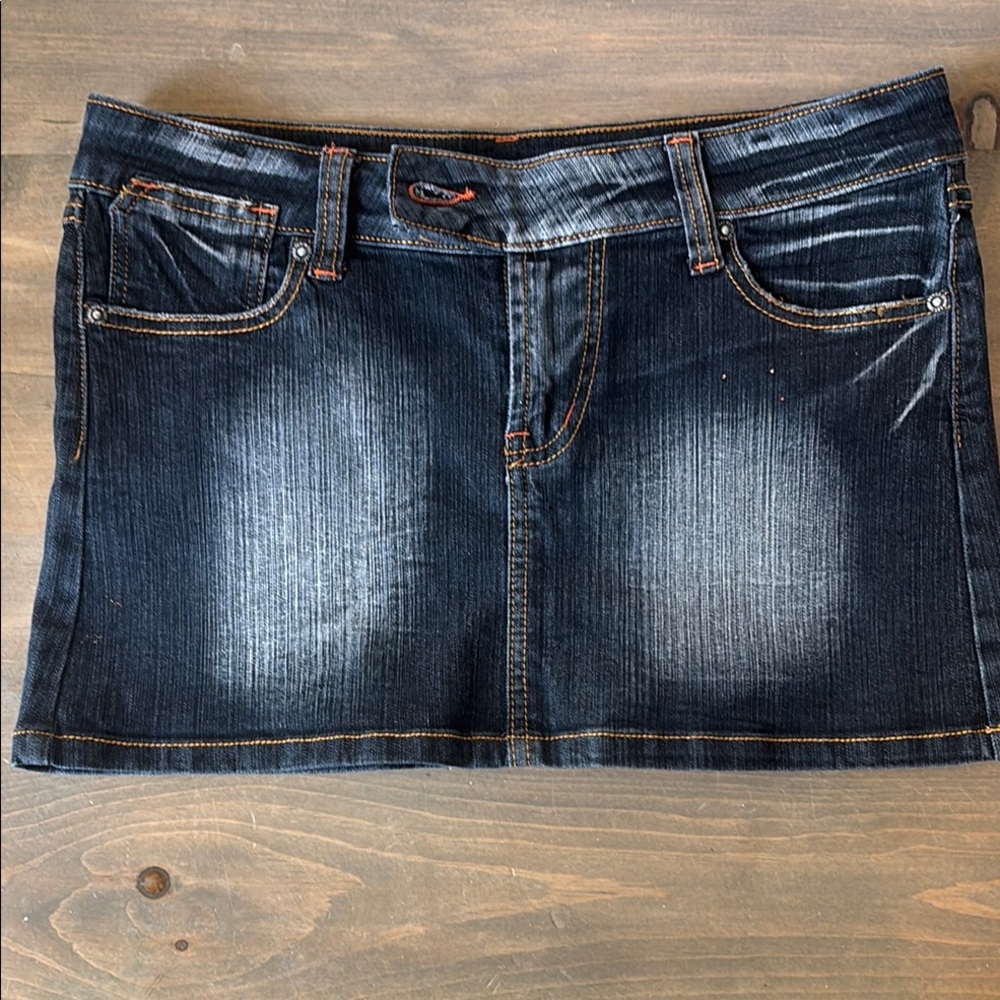 BONGO Dark Blue Denim Skirt Y2K